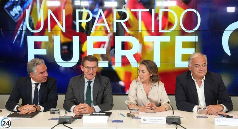 Feijóo lidera la Interparlamentaria del PP en Ourense coincidiendo con la visita de Sánchez a A Coruña