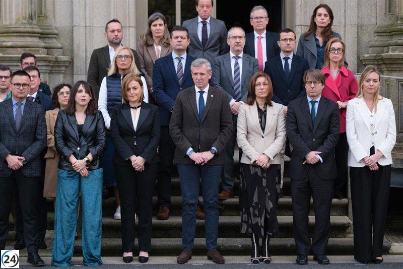 Galicia se une en minutos de silencio por el asesinato machista en Ribeira.