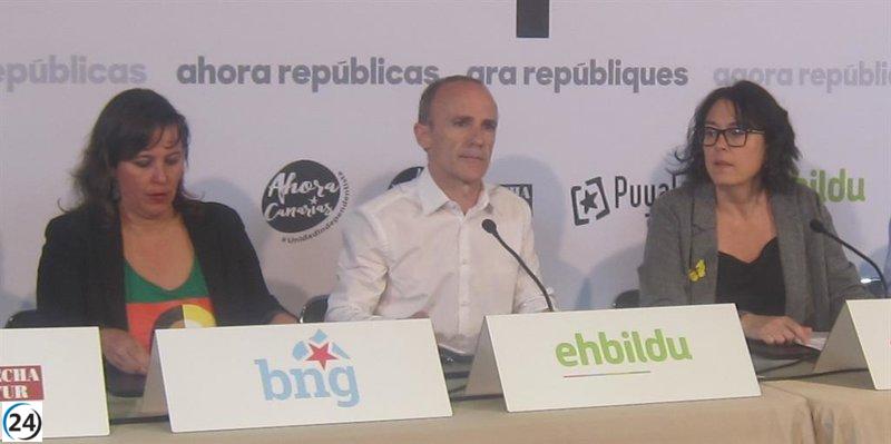 El BNG se une a Bildu, ERC y Ara Més en tercer lugar para las elecciones europeas.