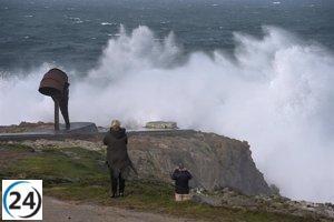 El fuerte viento causa más de 160 problemas en Galicia con rachas de más de 150 km/h