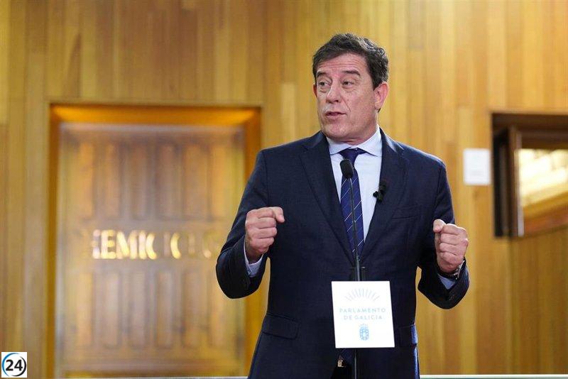 Besteiro defiende una Galicia destacada y plantea cinco pactos nacionales para progresar.