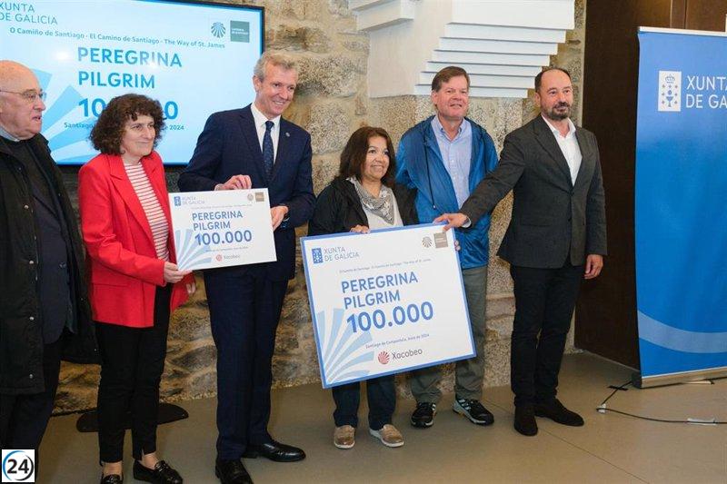 Santiago registra récord de peregrinos con la llegada anticipada del número 100.000