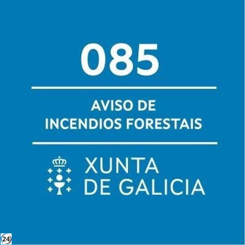 Nuevo incendio forestal desatado en Ames.