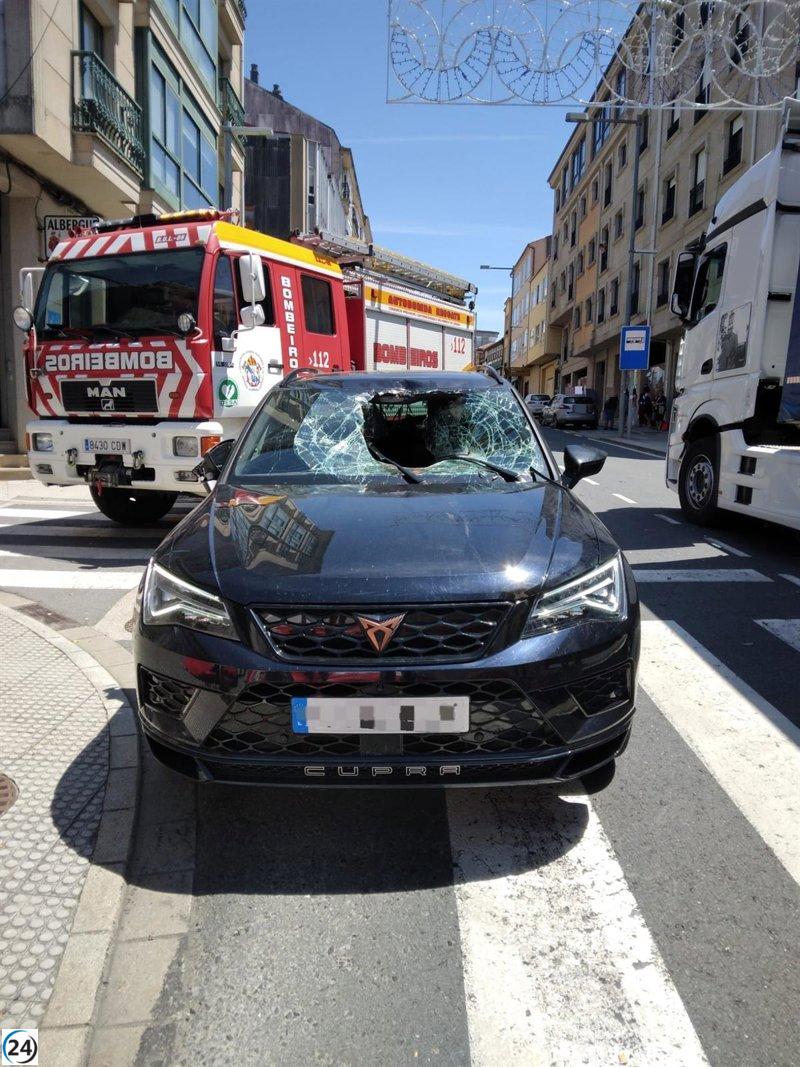 Grave accidente en Arzúa: peatón arrollado por un coche en A Coruña