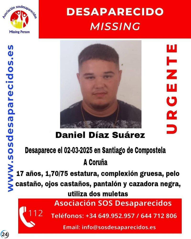 Solicitan ayuda para encontrar a un joven de Ferrol desaparecido en su ruta a Santiago el sábado.