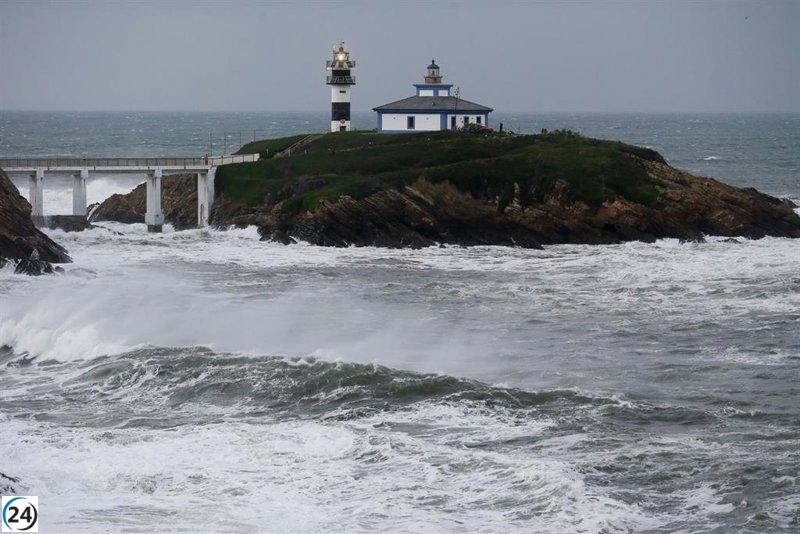 Martinho genera alerta naranja en la costa por olas de hasta ocho metros este sábado.
