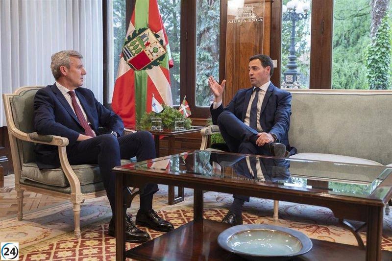 Pradales y Rueda examinan en Vitoria-Gasteiz los lazos entre Euskadi y Galicia.