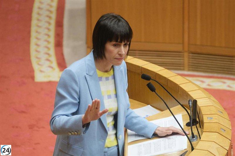 Ana Pontón critica a Rueda y Feijóo por su oposición al reconocimiento del gallego en la UE.