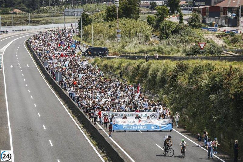 Pontevedra se moviliza en masa contra ENCE y la llegada de Altri a Palas de Rei.