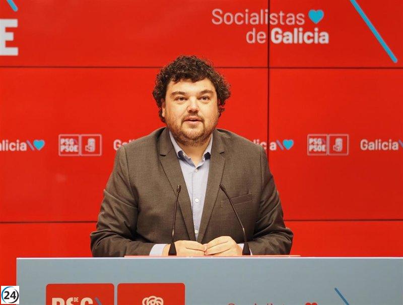 PSdeG reprocha a Rueda su papel subordinado a las tácticas de Feijóo en la Conferencia de Presidentes.