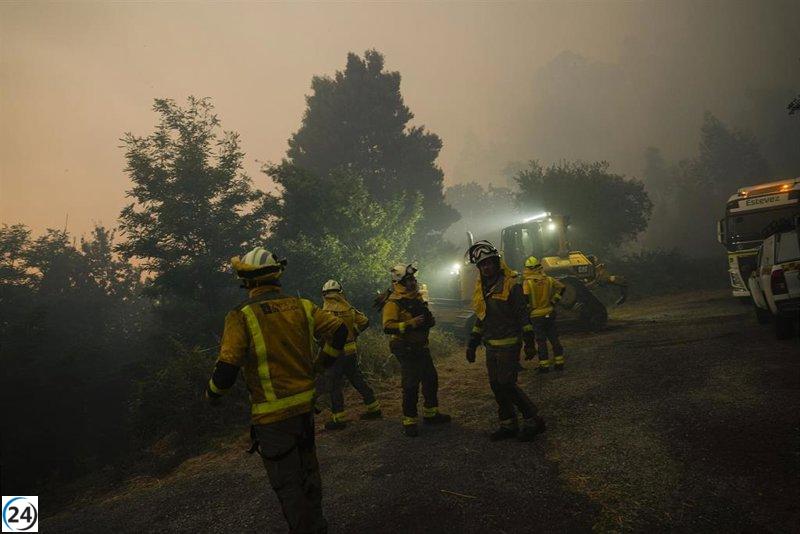 Incendio en A Cañiza: la Xunta sospecha de un origen intencionado en múltiples focos.