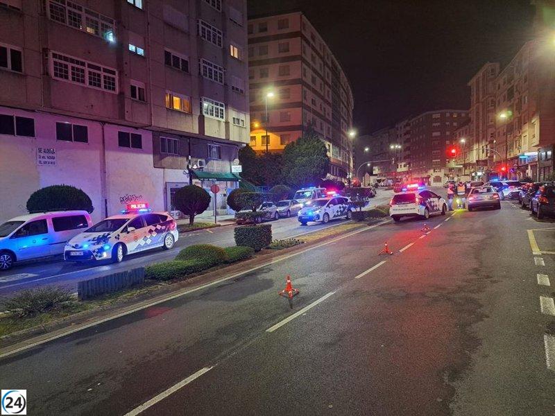 Arrestan a un joven en Lugo por manejar un auto robado e intoxíco por alcohol y drogas.