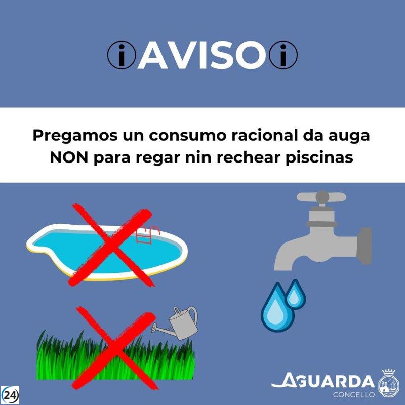 Municipios de Pontevedra restringen el uso de agua para piscinas y riego ante la crisis hídrica.