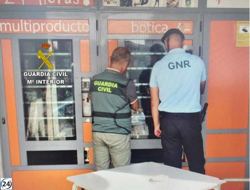 Arrestan al sospechoso de intentar robar en máquinas expendedoras en Meaño (Pontevedra)