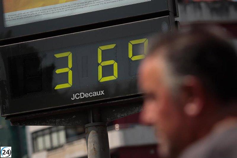 Ourense alcanza casi los 40 grados, estableciendo un nuevo récord de calor en Galicia.