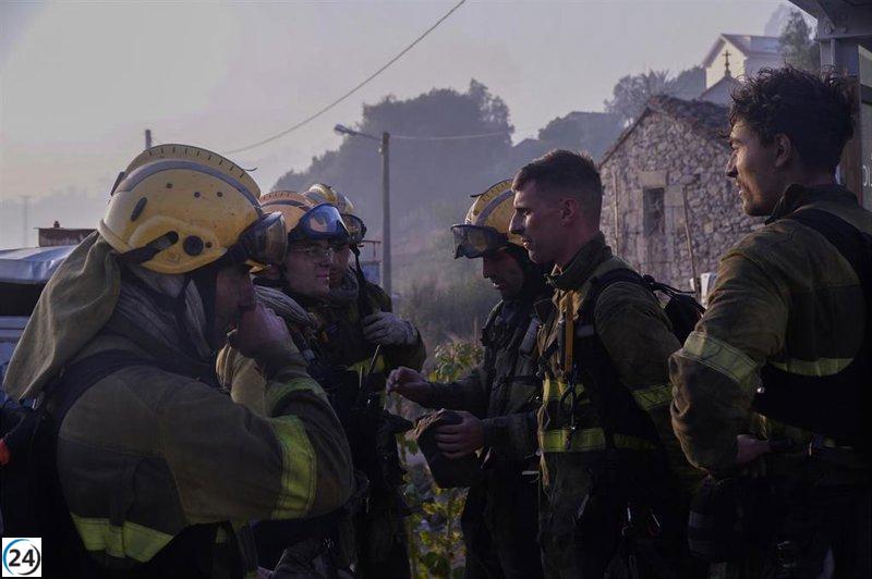 Controlado el incendio en As Pontes de García Rodríguez (A Coruña), que ha devastado 20 hectáreas.