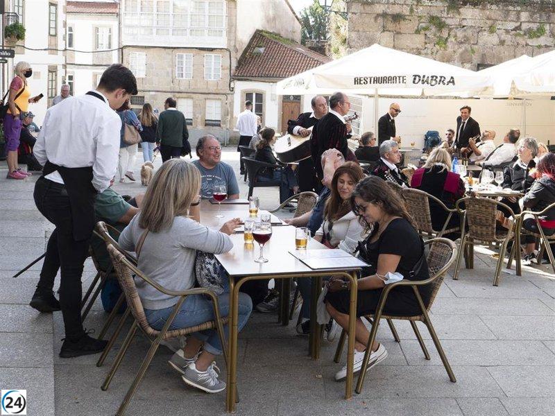 La afiliación al empleo turístico en Galicia aumenta un 1,8%, alcanzando los 96.620 trabajadores.