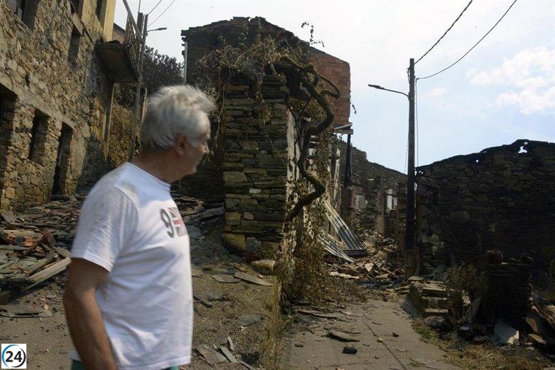Ocho incendios en Galicia devoran más de 68.000 hectáreas.