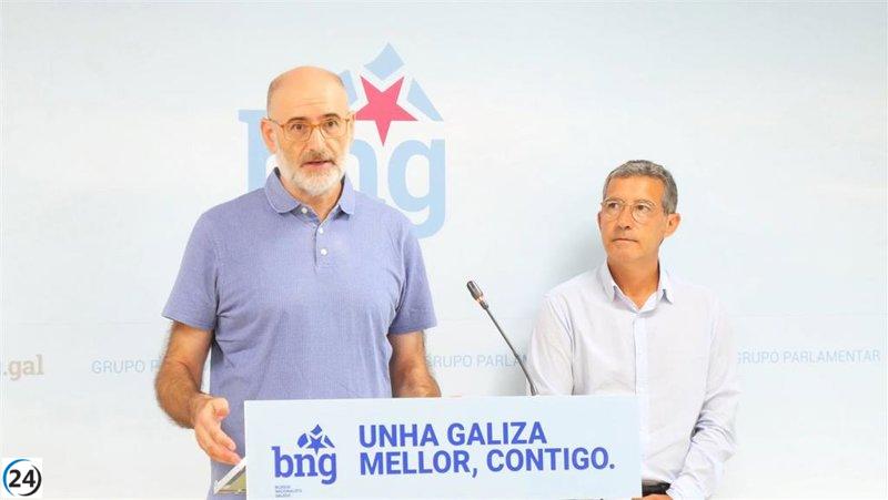 El BNG critica a la Xunta por su 