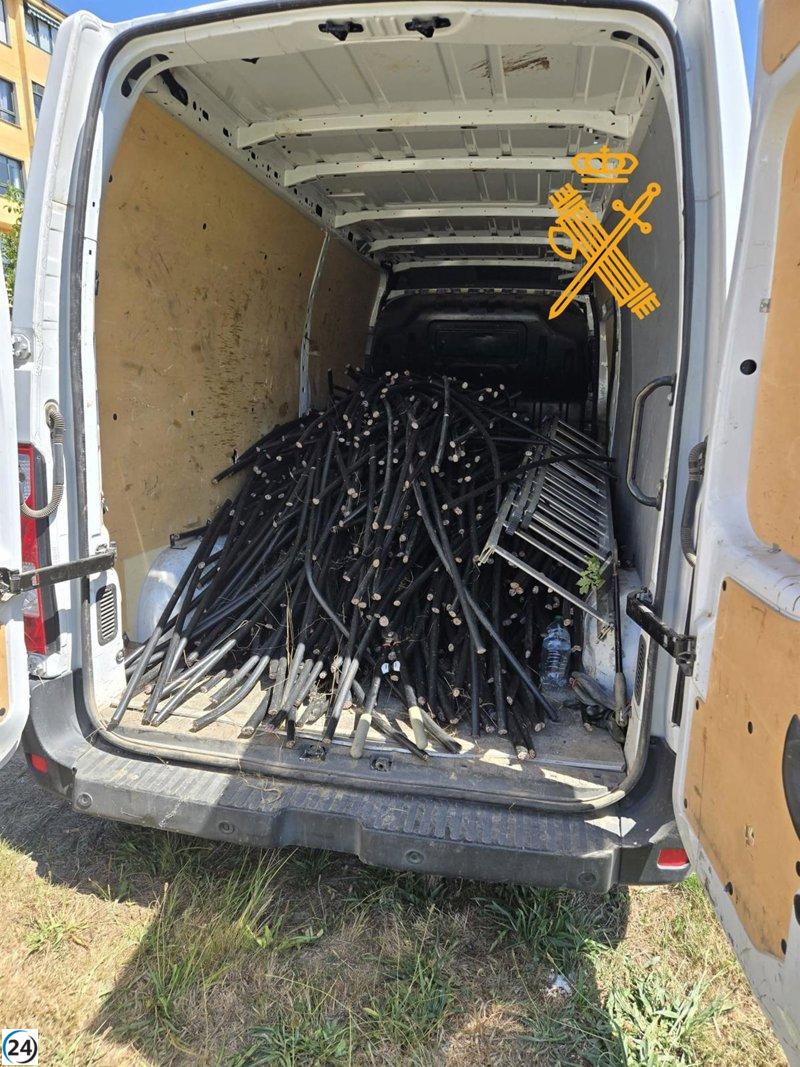 Desmantelan banda de ladrones de cobre en Lugo y A Coruña; tres arrestos.