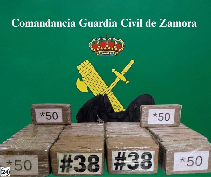 Detenido en Zamora con 55 kilos de cocaína y enviado a prisión.