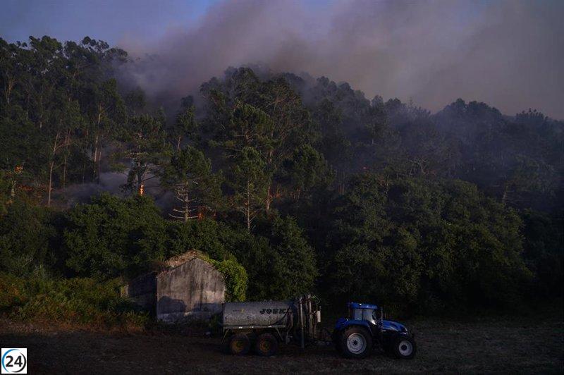 Detenido en As Pontes un hombre por su posible relación con un incendio forestal en 2022.
