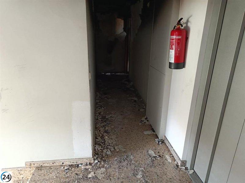 Incendio en un departamento de Santiago deja a 11 afectados, 4 hospitalizados.