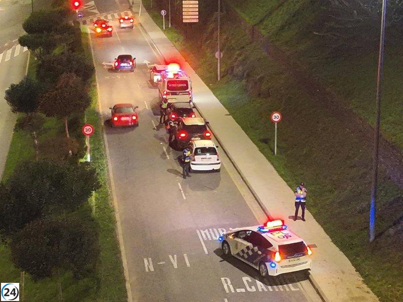Arrestan en Lugo a un conductor sin licencia que escapó de la policía y transportaba drogas.