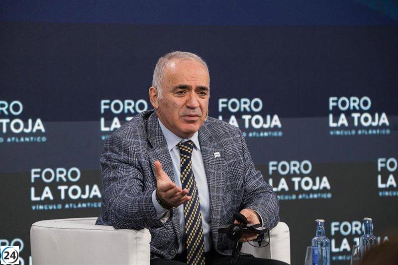 Kasparov critica a Putin en A Toxa y advierte a Europa que su destino está en juego en Ucrania.