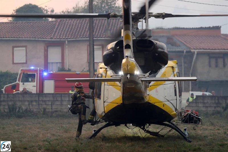 Extinguido incendio en Fisterra (A Coruña) que devastó más de 24 hectáreas de terreno.