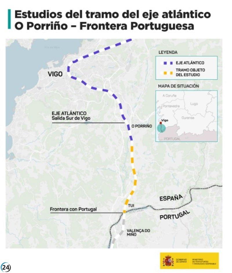 Gobierno avanza en estudios para el eje atlántico que conectará O Porriño con Portugal.