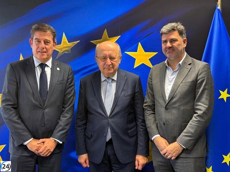 Besteiro (PSdeG) exige en Bruselas que Galicia asuma un papel clave en el nuevo presupuesto de defensa y seguridad de la UE.