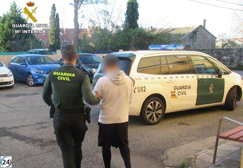 Un hombre arrestado tras asalto a una cafetería en Meaño, Pontevedra.