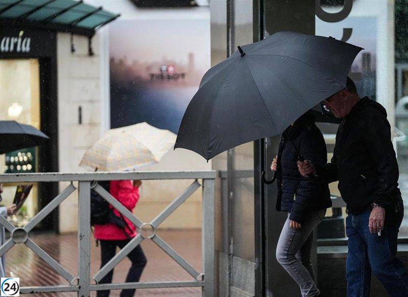 Alertas por lluvias y nieblas este sábado en Pontevedra y tres provincias más de la Península.