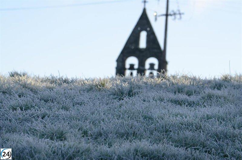 Galicia despierta bajo un frío ártico, con termómetros por debajo de los -5 ºC.