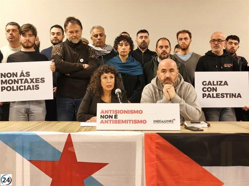 Movilización en Ferrol a favor de un activista pro Palestina bajo investigación por publicaciones 