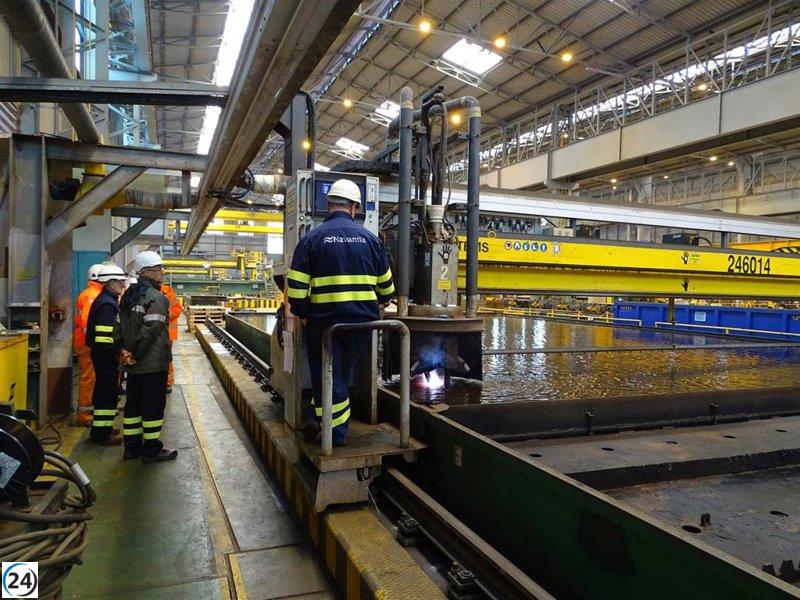 Accidente laboral en Navantia Fene deja a un trabajador gravemente herido.