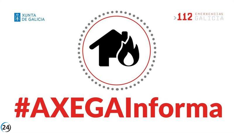 Incendio en garaje de A Coruña deja un herido leve y daños en varios coches.