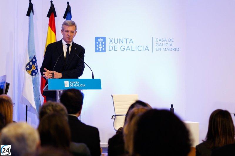Alfonso Rueda abre en Madrid la primera oficina económica gallega fuera de su territorio.