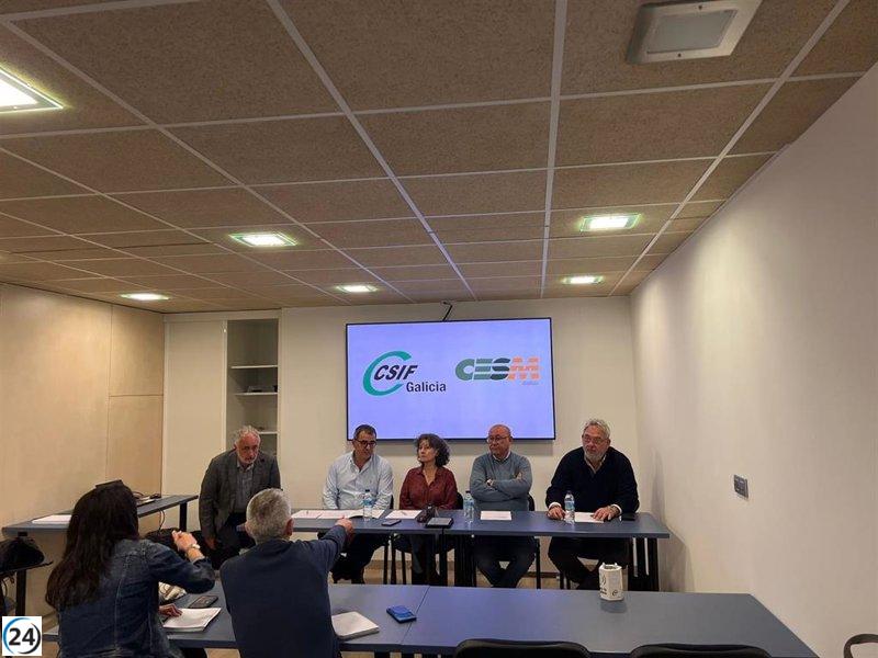 CSIF y CESM unen fuerzas para llevar médicos a la mesa sectorial del Sergas.