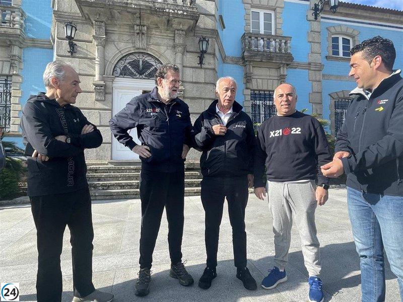 Rajoy encabeza la campaña del PP gallego con una caminata en Vilanova de Arousa.