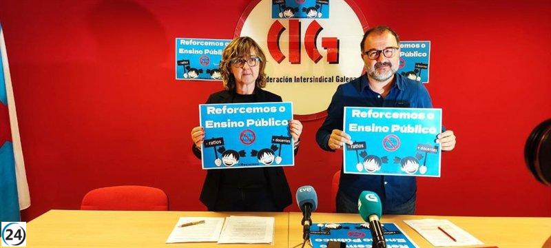 Campaña de CIG y Anpas Galegas para evitar cierre de aulas y escuelas unitarias.