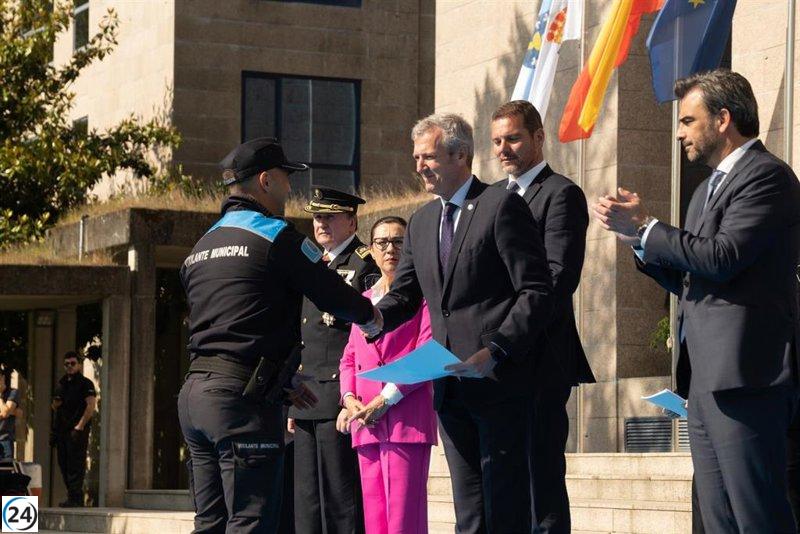 Rueda destaca el esfuerzo de policías locales por asegurar la seguridad y libertad.