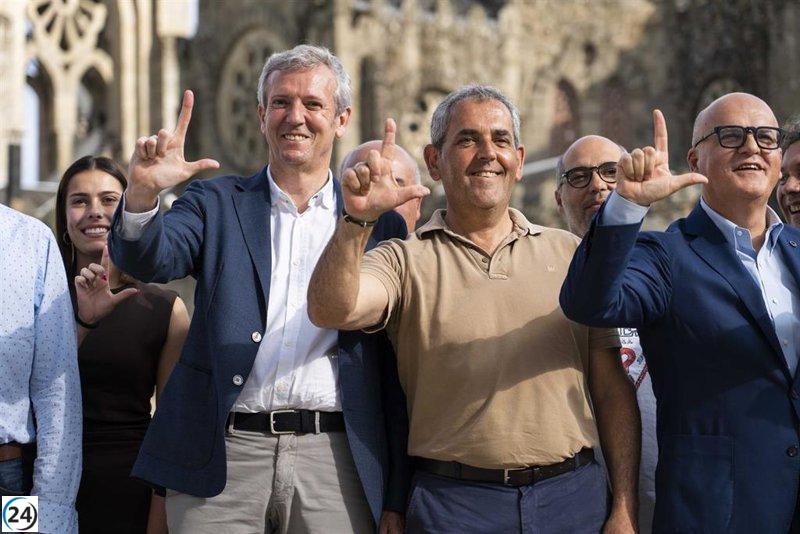 Rueda busca el apoyo de los desencantados con el PSOE en O Carballiño.