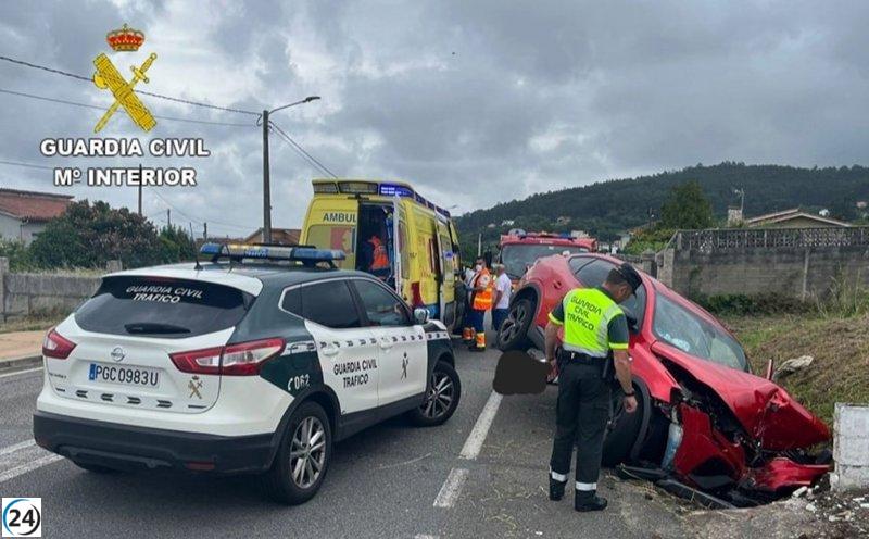 Trágica muerte de una zaragozana en accidente de tráfico en Poio.