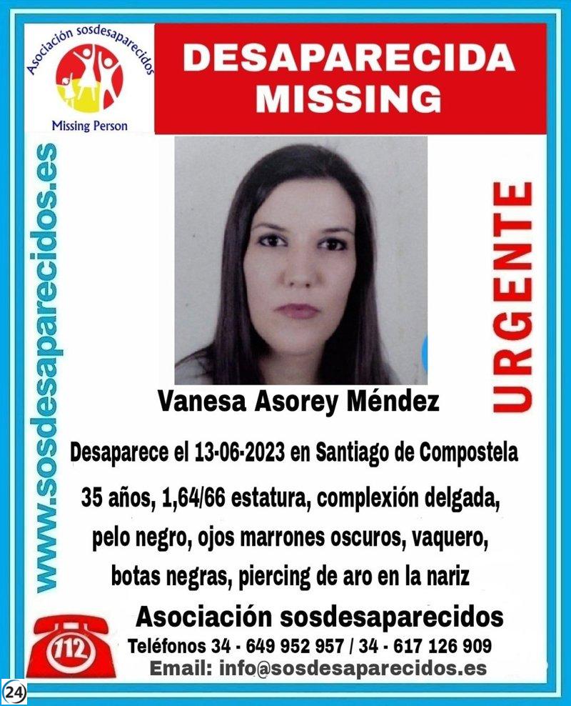 Desaparece mujer de 35 años en Santiago de Compostela.