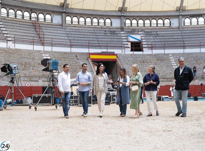 Pontevedra prepara su plaza de toros para Feijóo: 