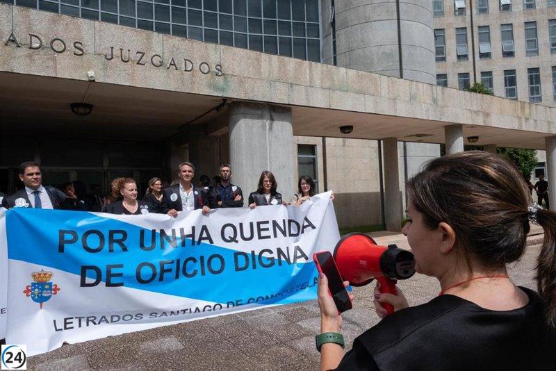 Huelga de abogados de oficio en Galicia suspende múltiples juicios.