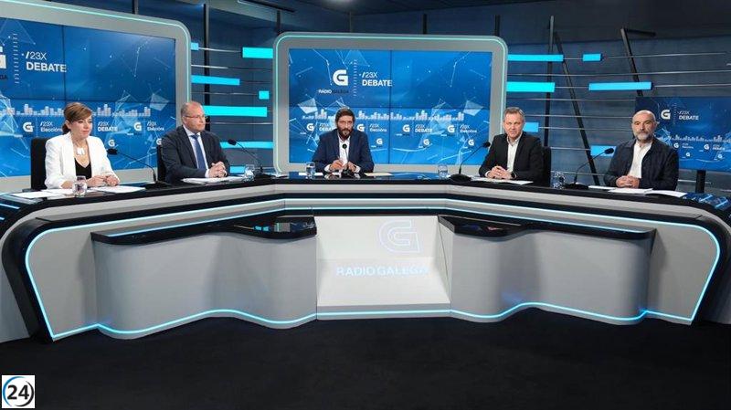 Partidos se enfocan en distintas posturas en debate de la TVG