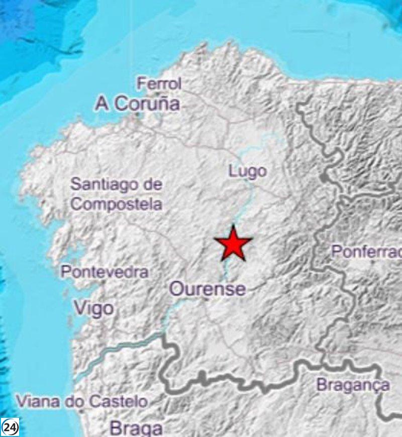 El O Saviñao (Lugo) experimenta un terremoto leve de magnitud 2.8